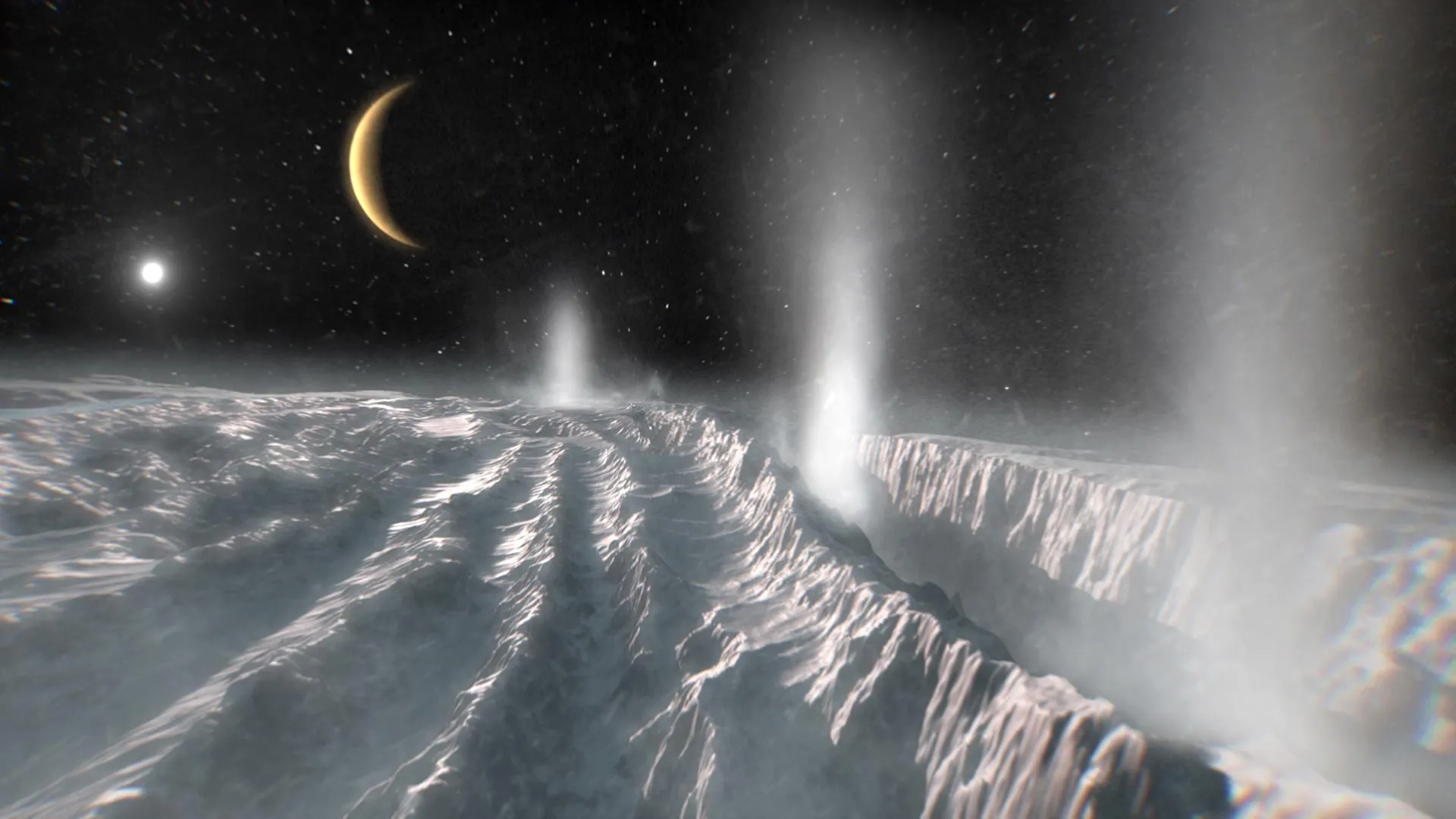 A lua gelada de Saturno Encélado acabou de revelar novas pistas deslumbrantes para a vida