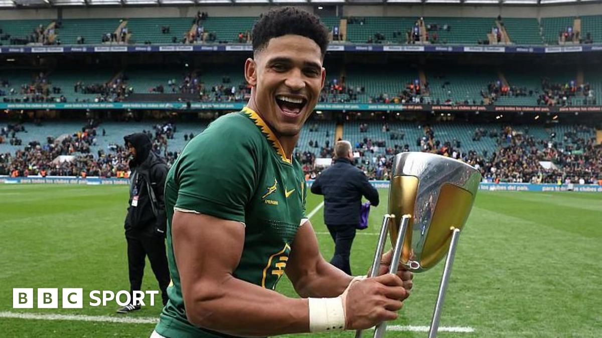 South Africa players celebrate