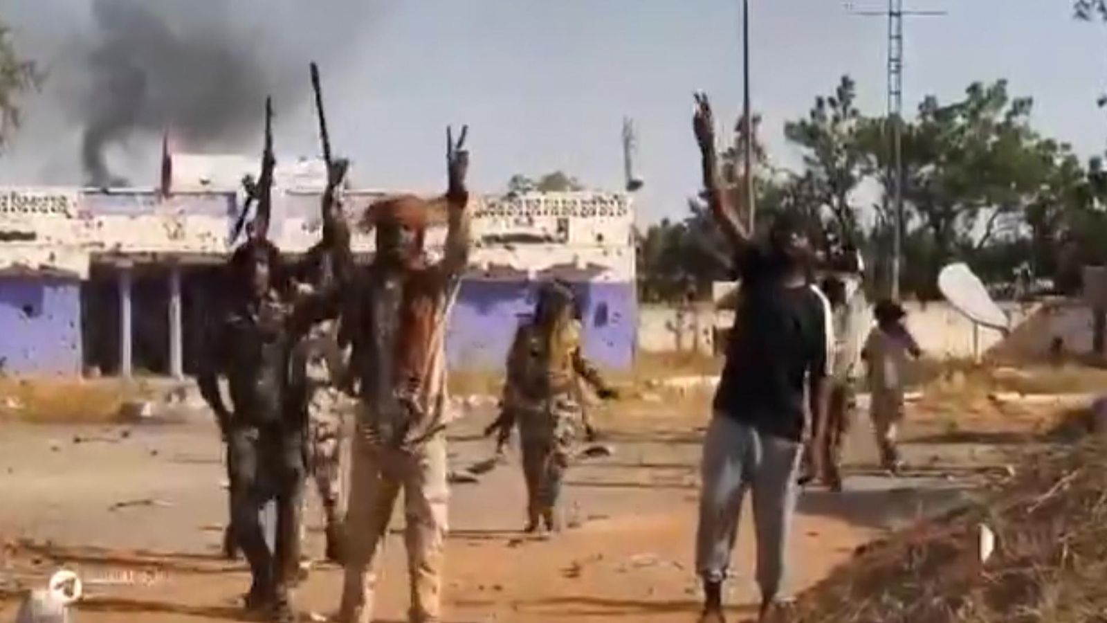 Propaganda videos showing RSF troops waving rifles in the air in Al Fashir