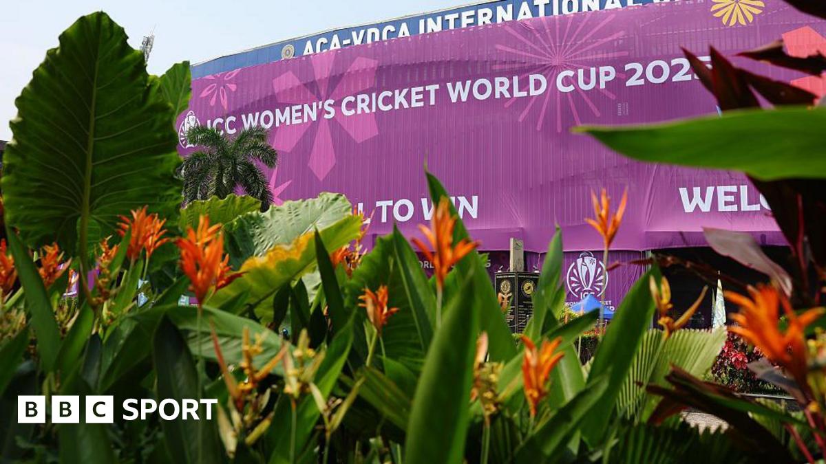 General view of ICC Women's World Cup 2025 branding