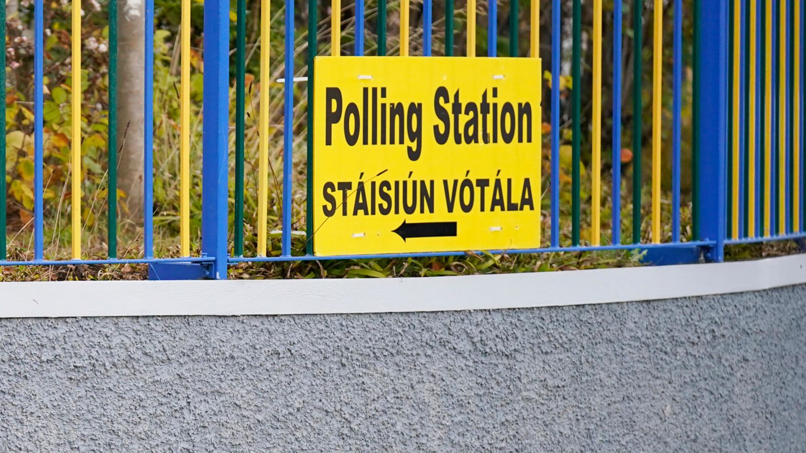 A polling station in Dublin