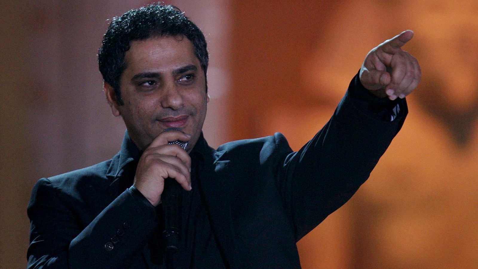 Lebanese singer Fadel Chaker performing in Doha in January 2008. Pic: Reuters