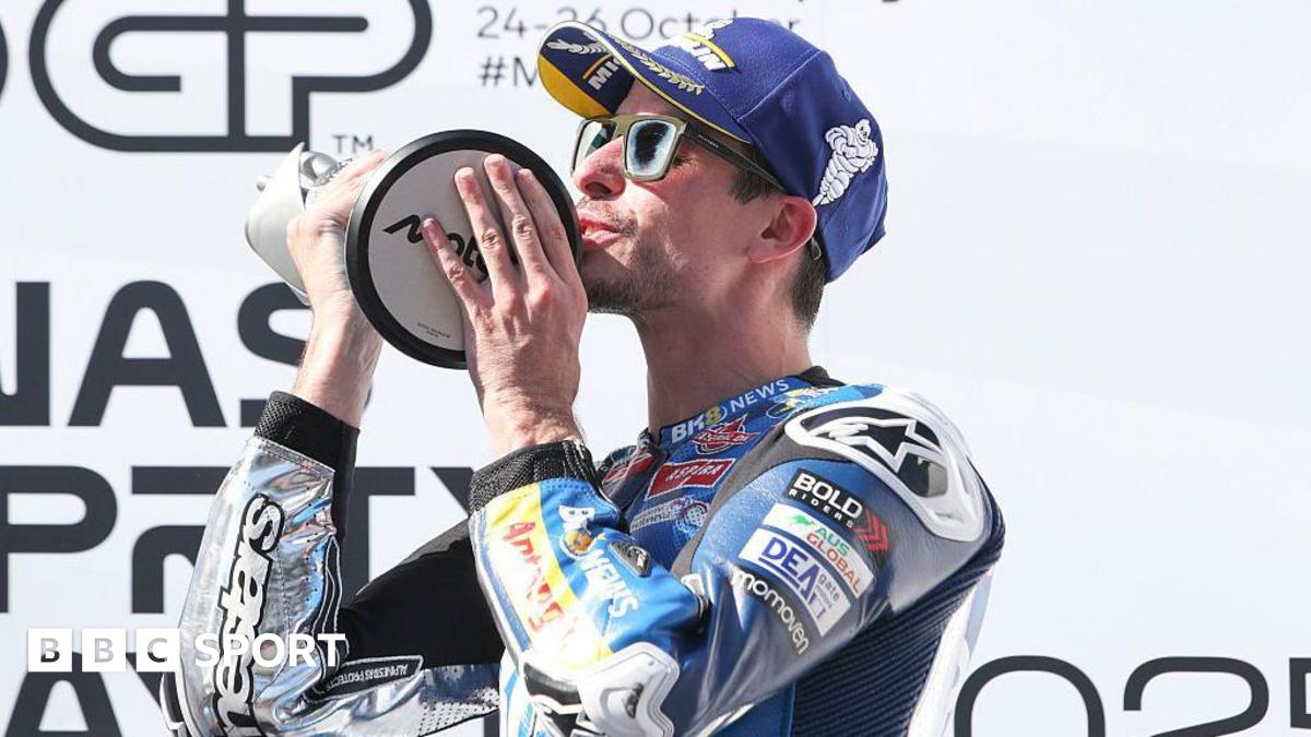 Alex Marquez of Spain, riding the BK8 Gresini Racing Ducati, takes victory at the Malaysian Grand Prix