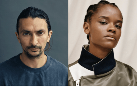 Aneil Karia and Letitia Wright