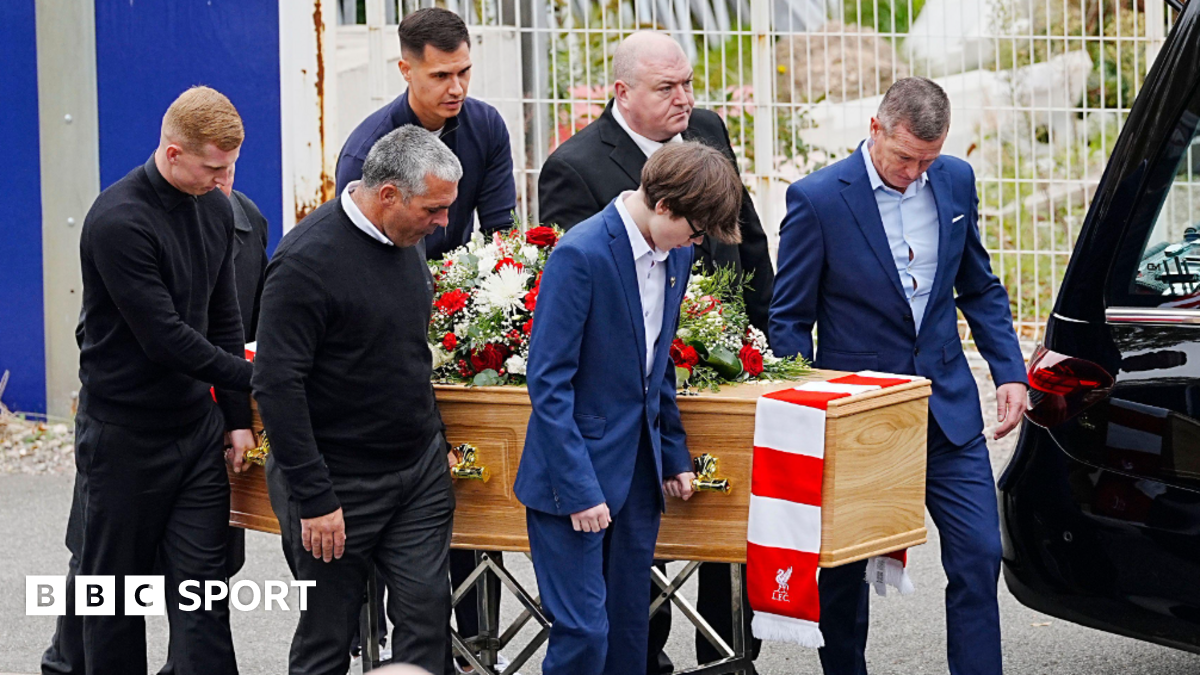 Matt Beard's coffin before the funeral service at Liverpool's Metropolitan Cathedral