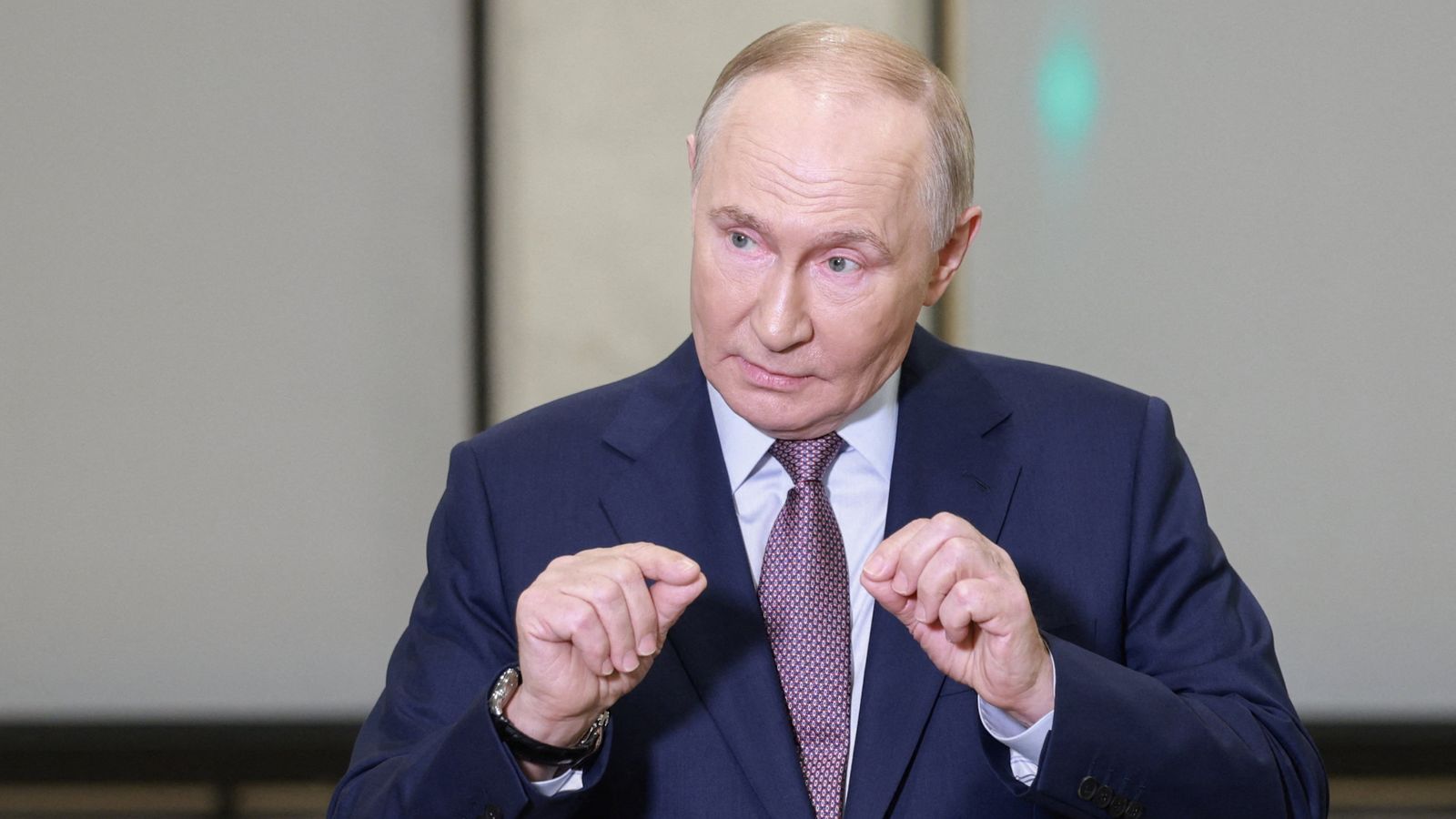 Vladimir Putin. Pic: Reuters