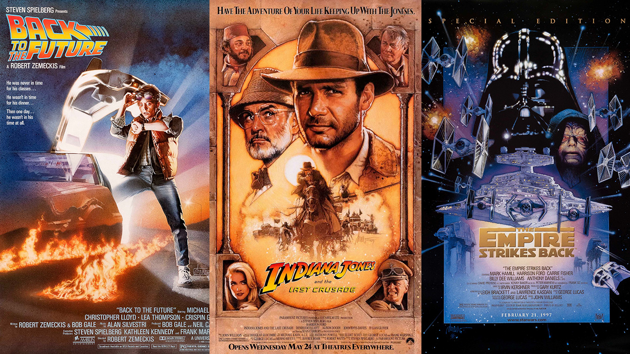 Back to the Future, Indiana Jones, Star Wars Empire Strikes Back