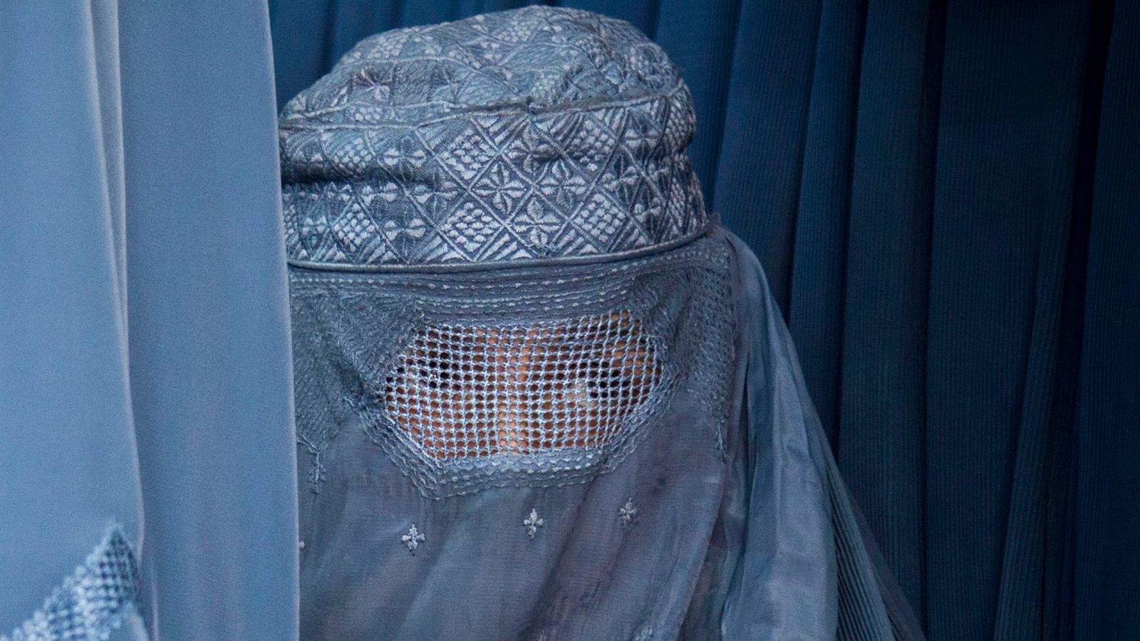 An Afghan woman wearing a burqa in Kabul. File pic: AP