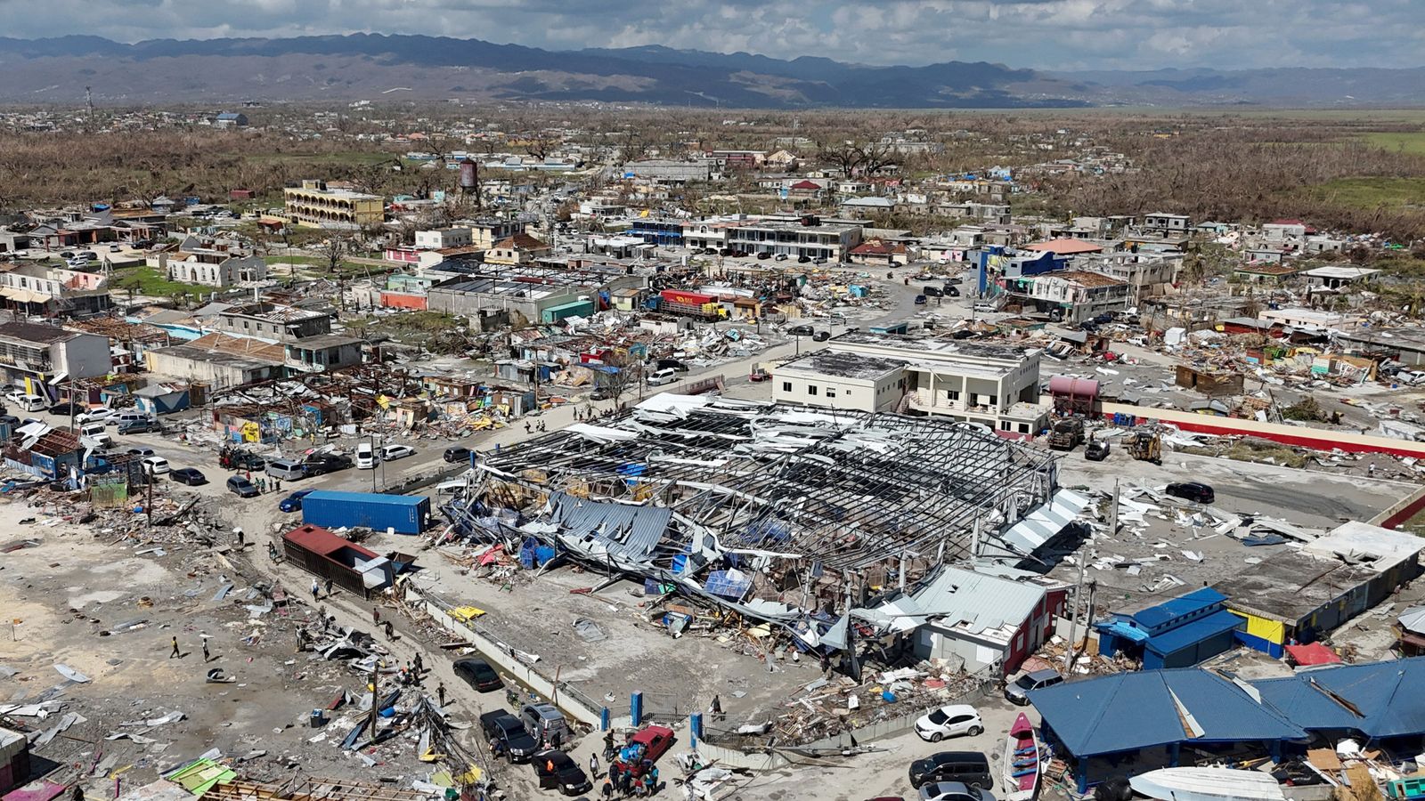 Devastation in Jamaica following  Hurricane Melissa. Pic: AP