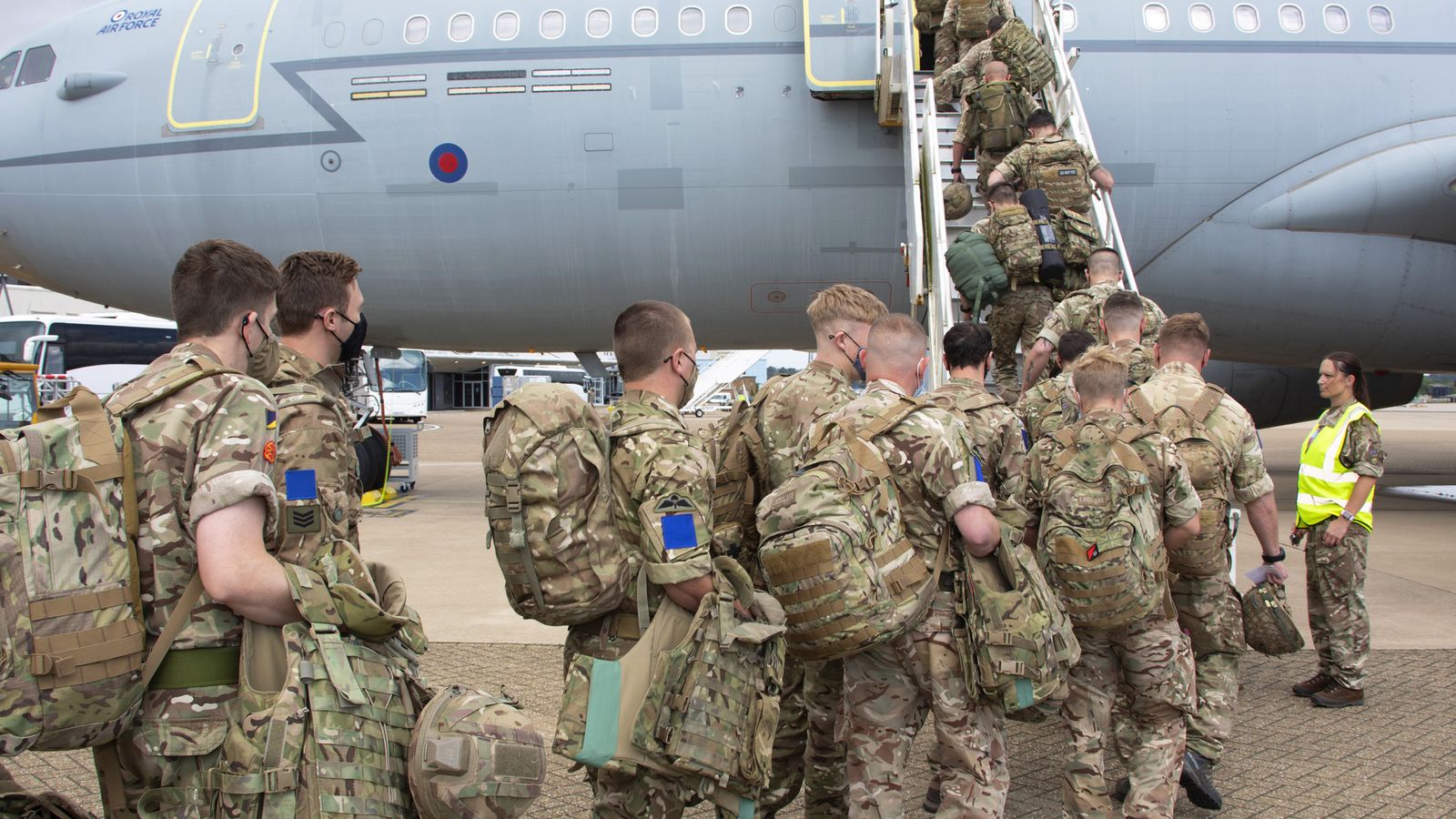 UK troops would be part of a new 30-nation 'Multinational Force Ukraine'. Pic: PA