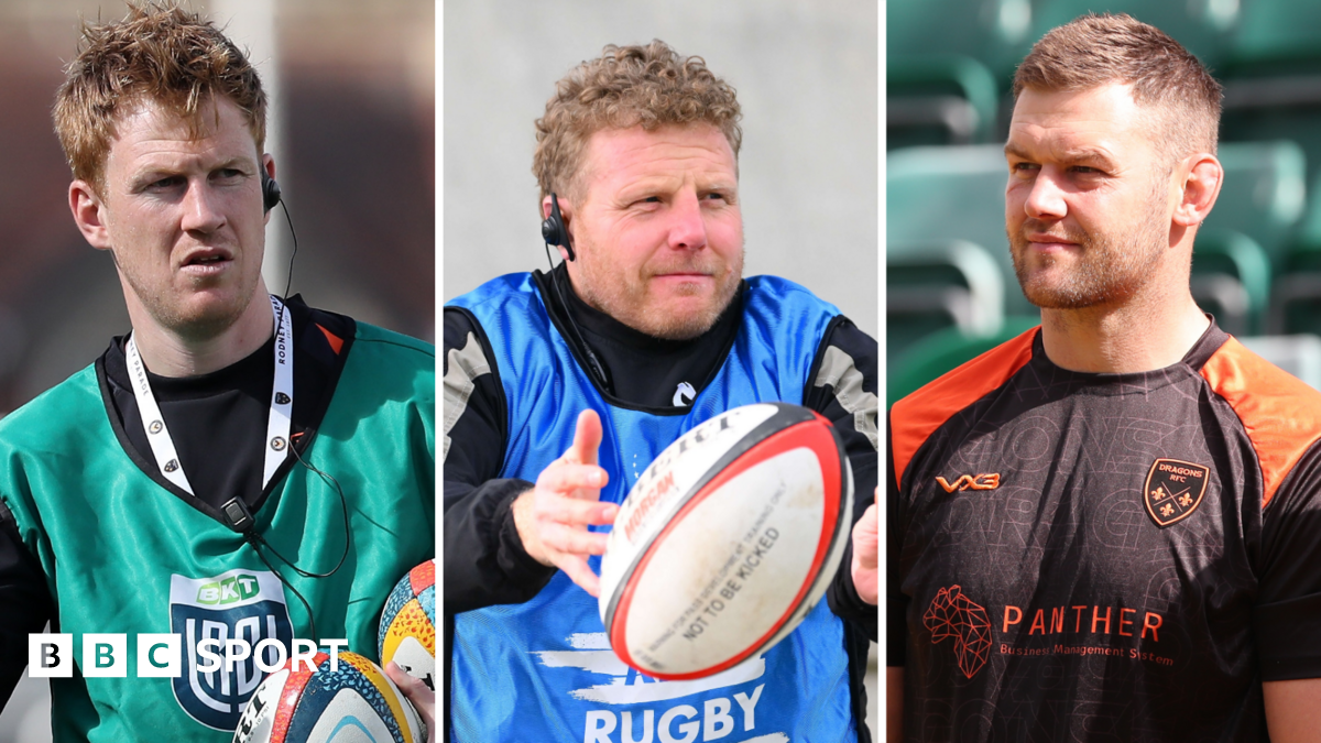 Rhys Patchell (left), Duncan Jones (centre) and Dan Lydiate