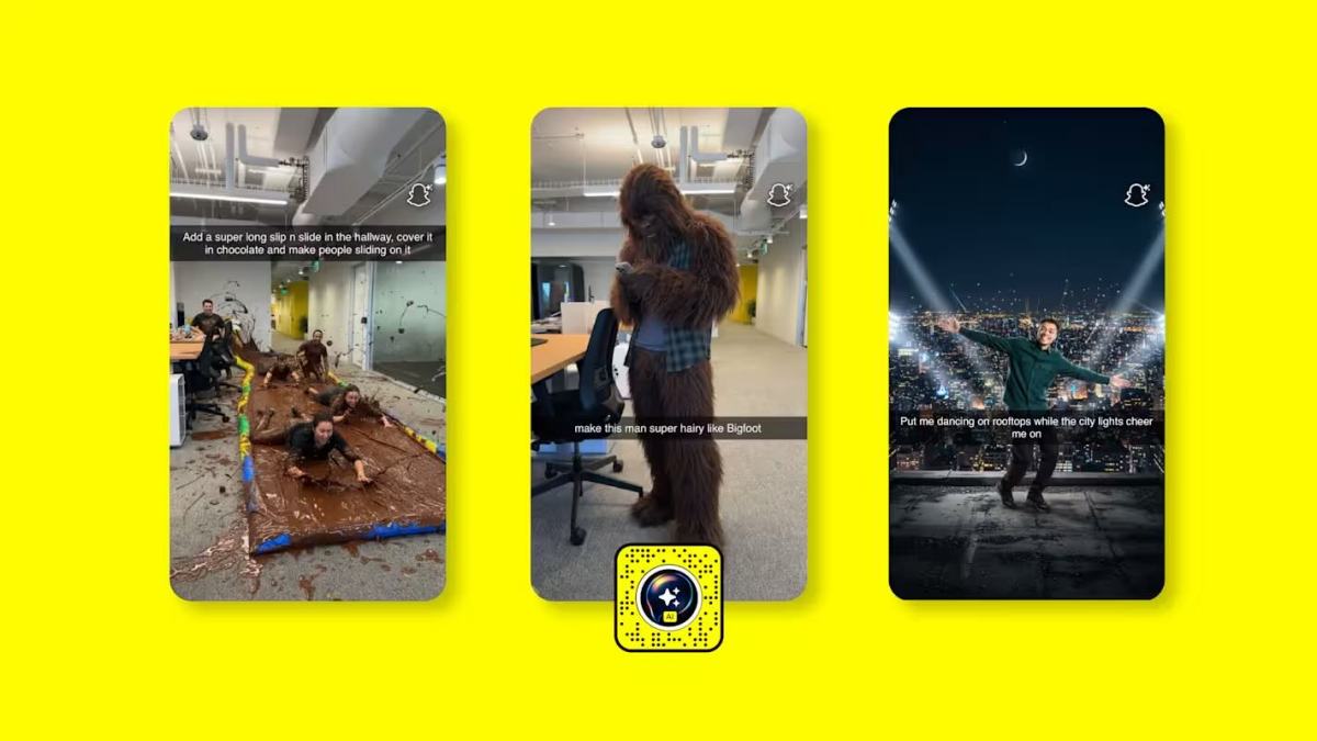Snapchat disponibiliza seu primeiro AI Lens de prompt aberto gratuitamente nos EUA