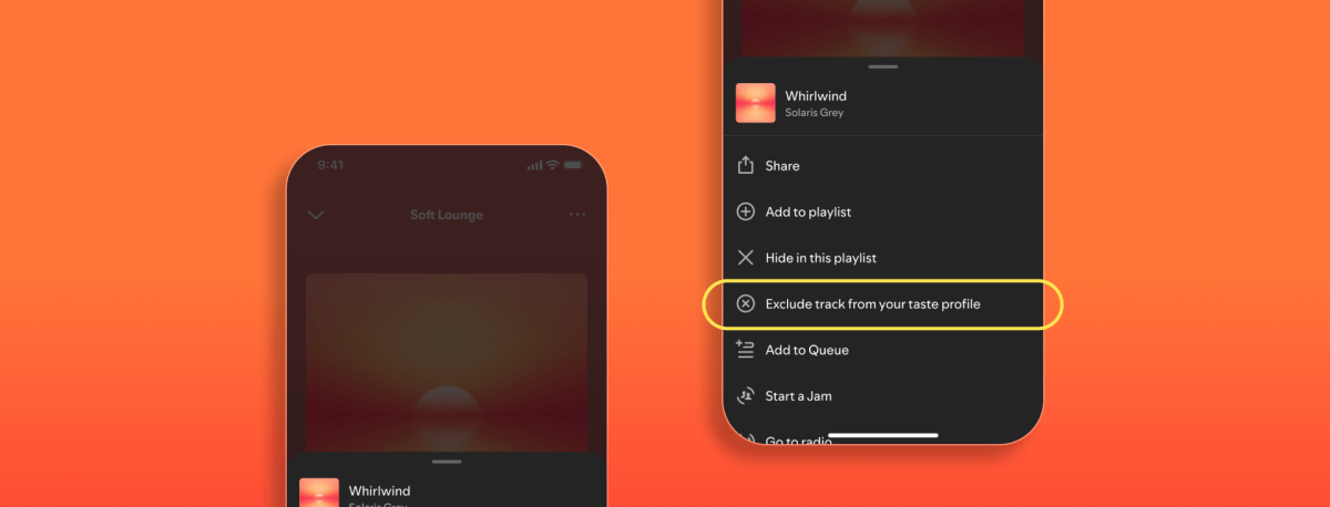 Spotify agora permite excluir faixas do seu perfil de paladar