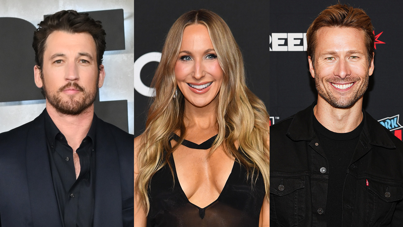 Miles Teller, Nikki Glaser and Glen Powell