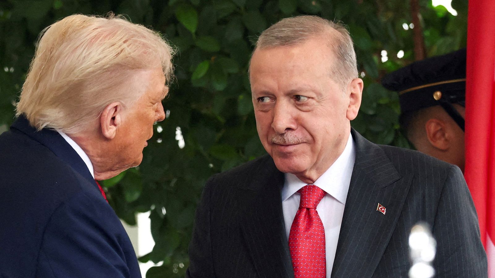 Recep Tayyip Erdogan met Donald Trump at the White House in September. Pic: Reuters