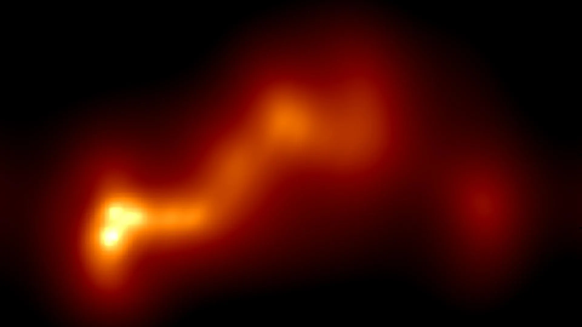 Um telescópio maior que a Terra acaba de revelar o coração oculto de uma galáxia misteriosa