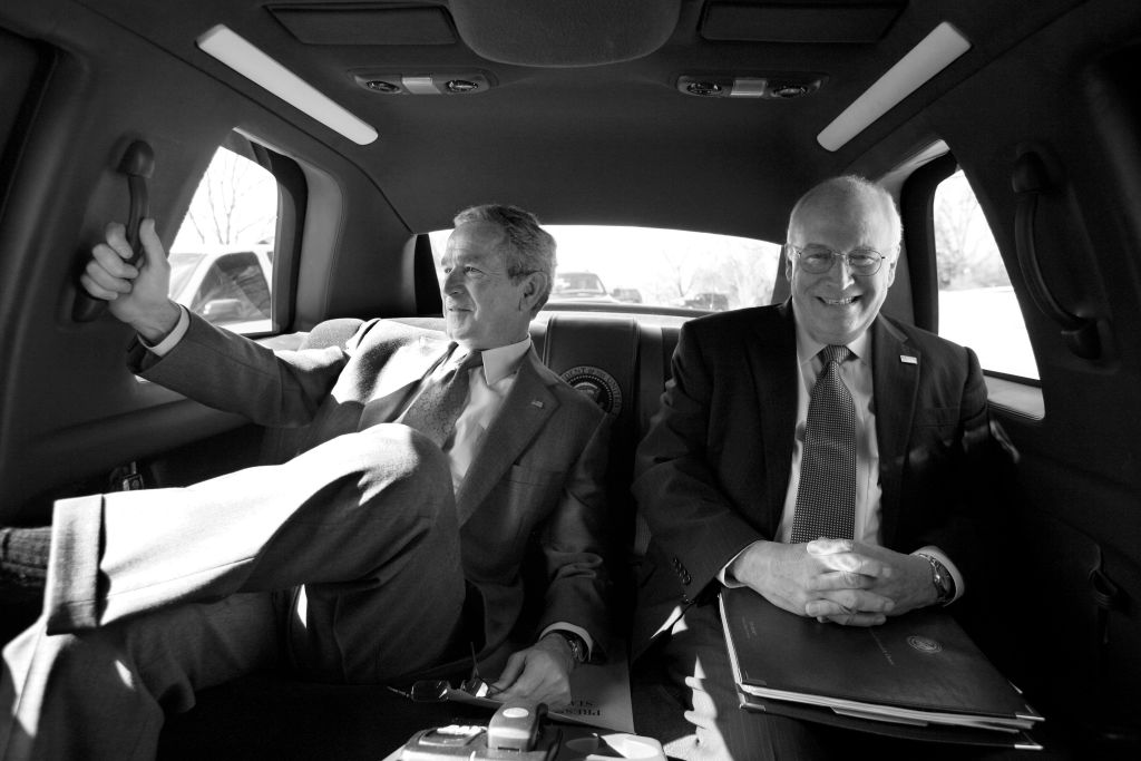 Vice-presidente Cheney com o presidente George W. Bush