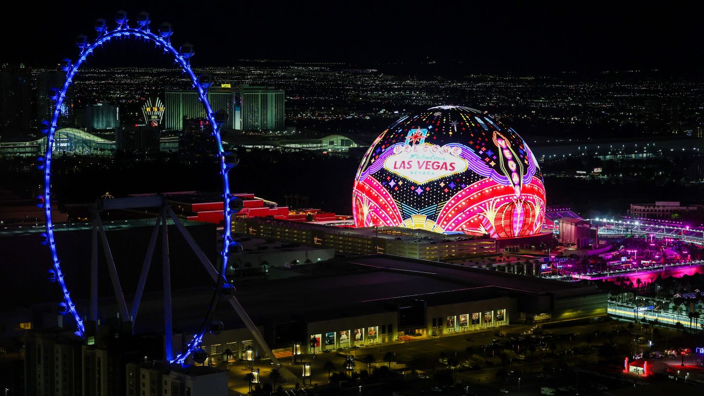 Assista ao Grande Prêmio de Las Vegas através do Orbi da Sphere