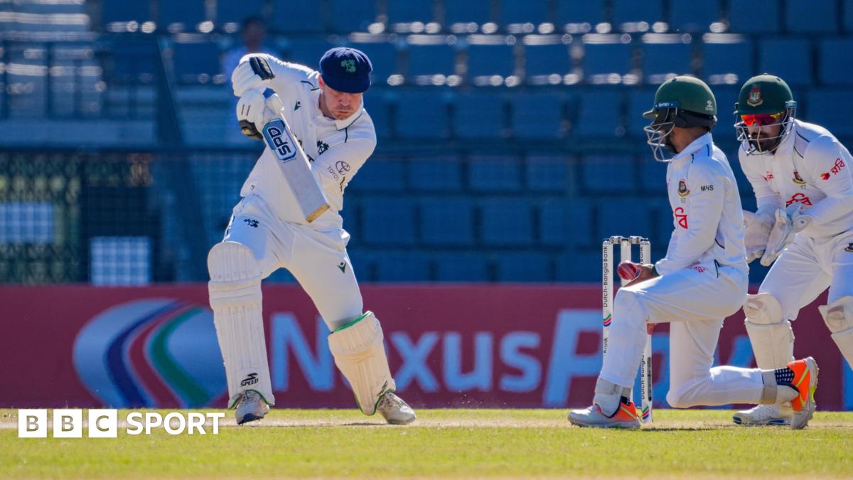 Andy McBrine in action for Ireland against Bangladesh