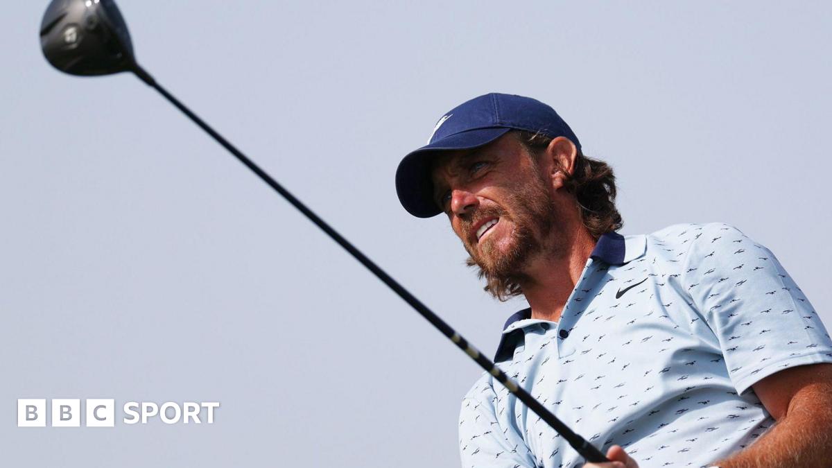Tommy Fleetwood watches a shot
