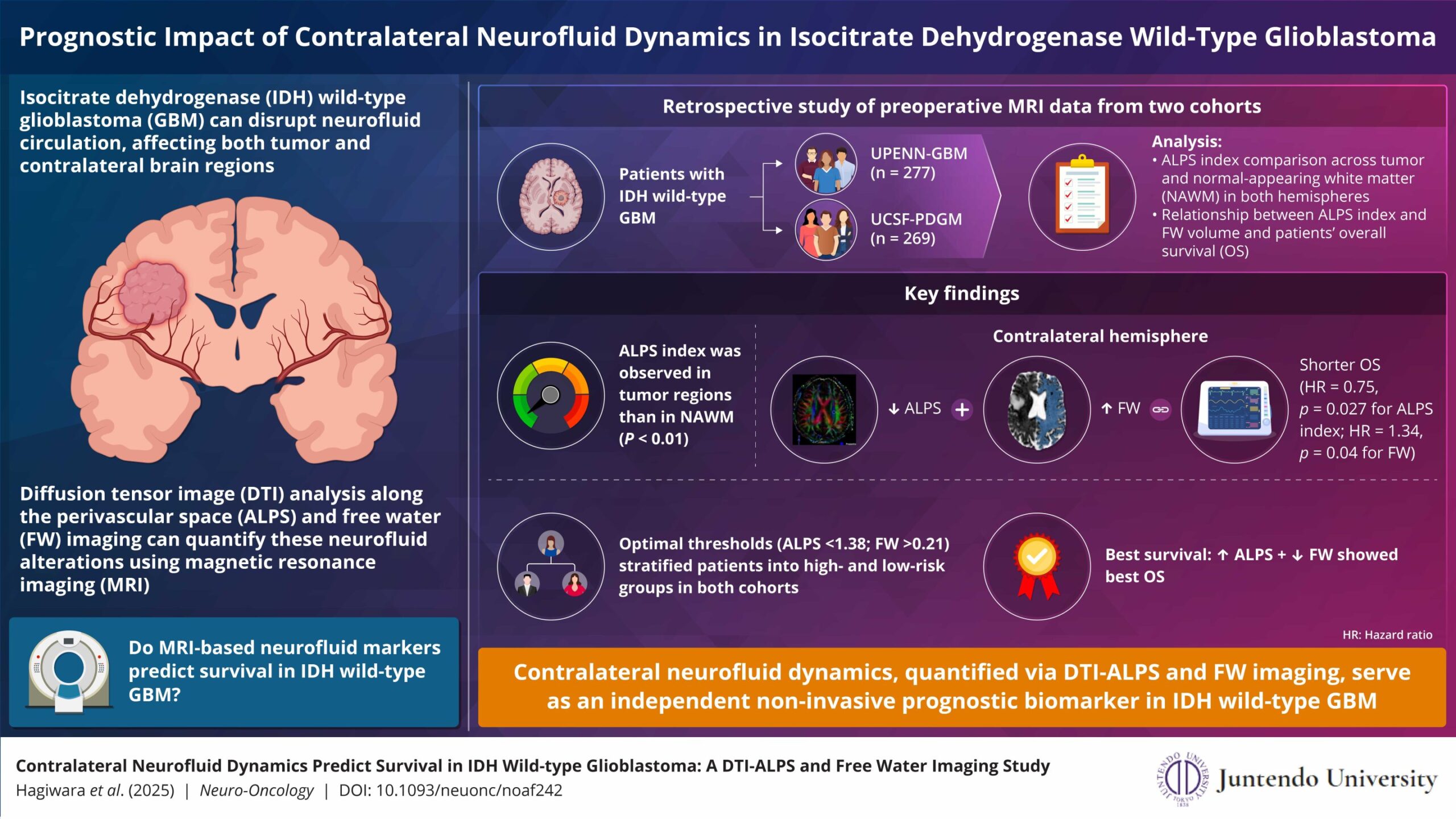 Como o fluxo do fluido cerebral prevê a sobrevivência no glioblastoma