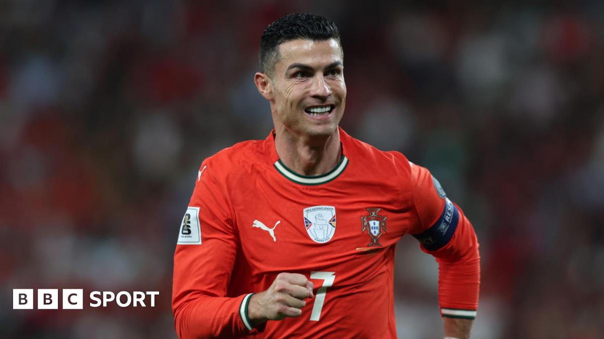 Cristiano Ronaldo playing for Portugal
