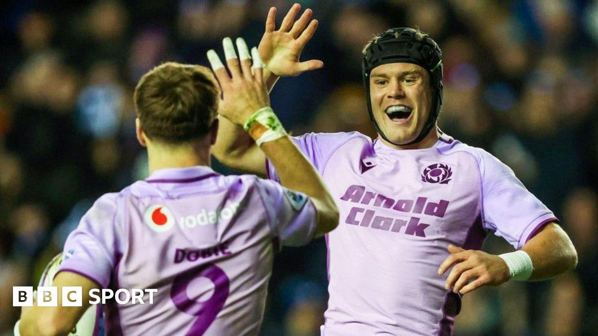 Jamie Dobie and Darcy Graham celebrate