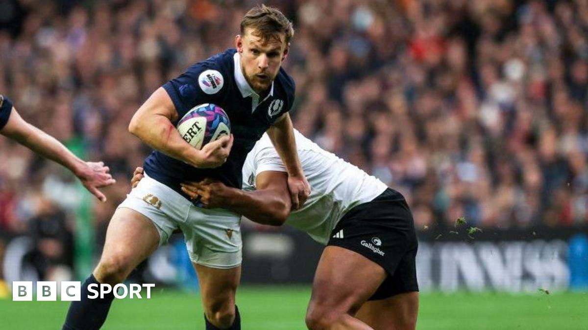 Scotland's Rory Hutchinson in action against New Zealand