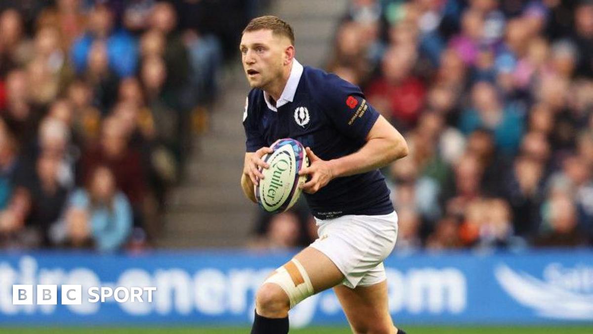 Finn Russell in action for Scotland against New Zealand