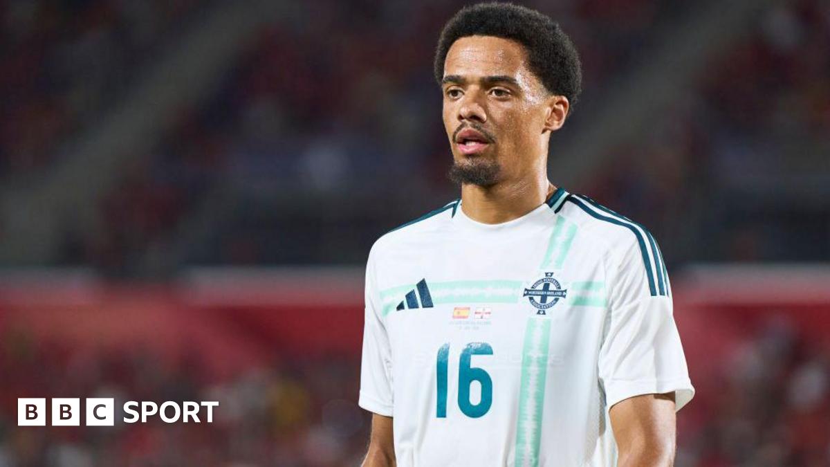 Jamal Lewis in action for Northern Ireland