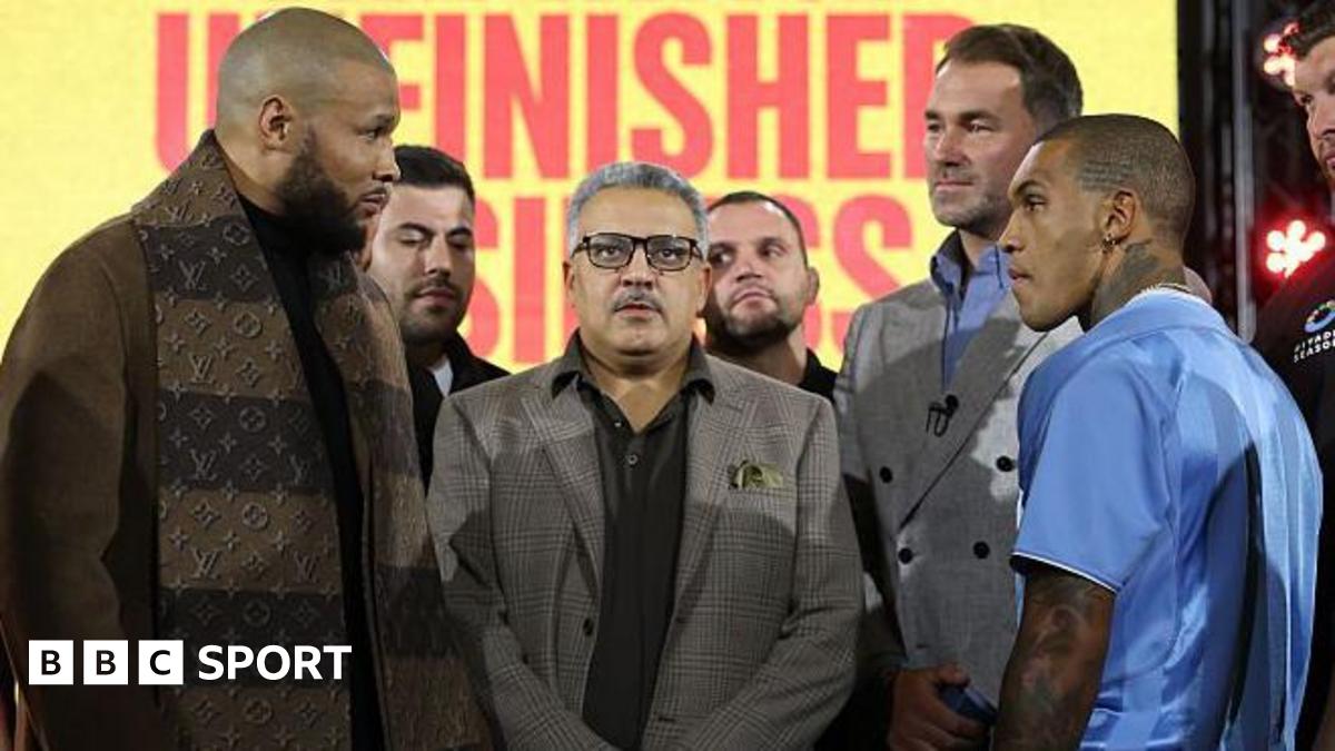 Chris Eubank Jr and Conor Benn face off