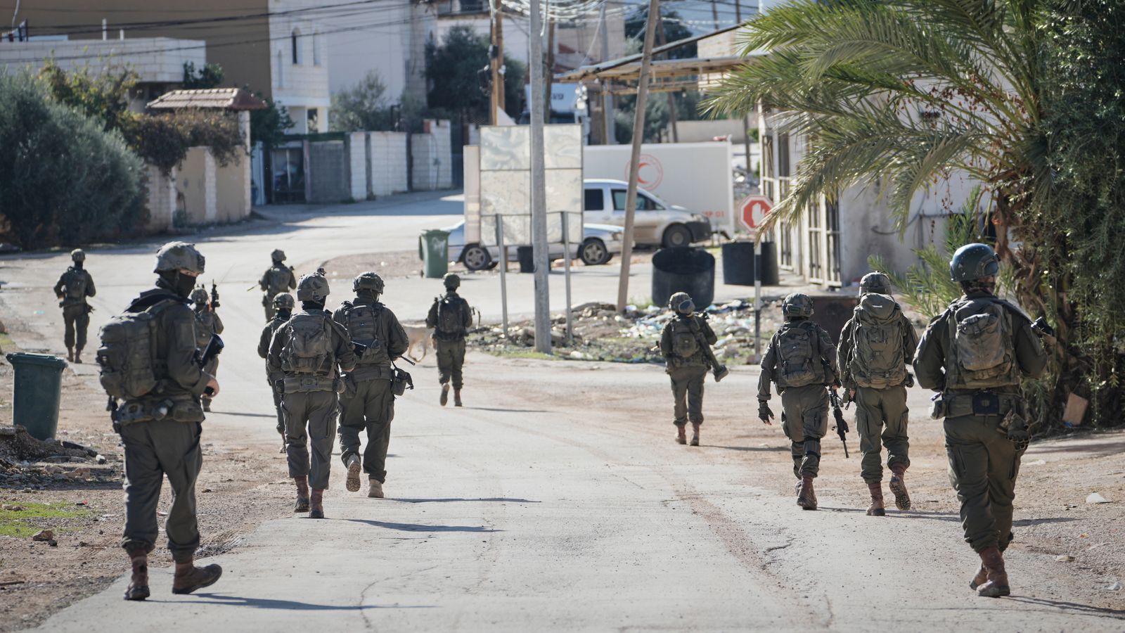 Israeli soldiers in the northern West Bank. File pic: AP