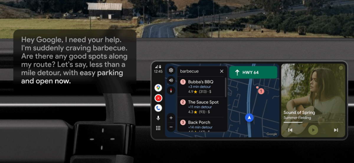 Gemini começa a ser implementado no Android Auto globalmente