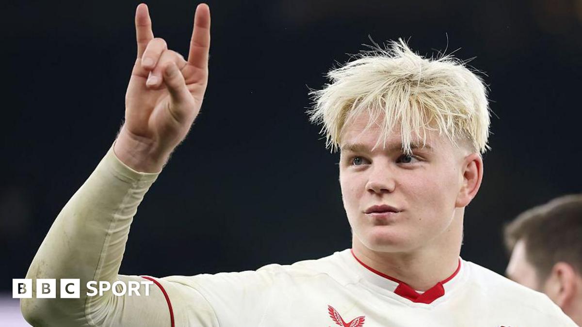 Henry Pollock celebrates