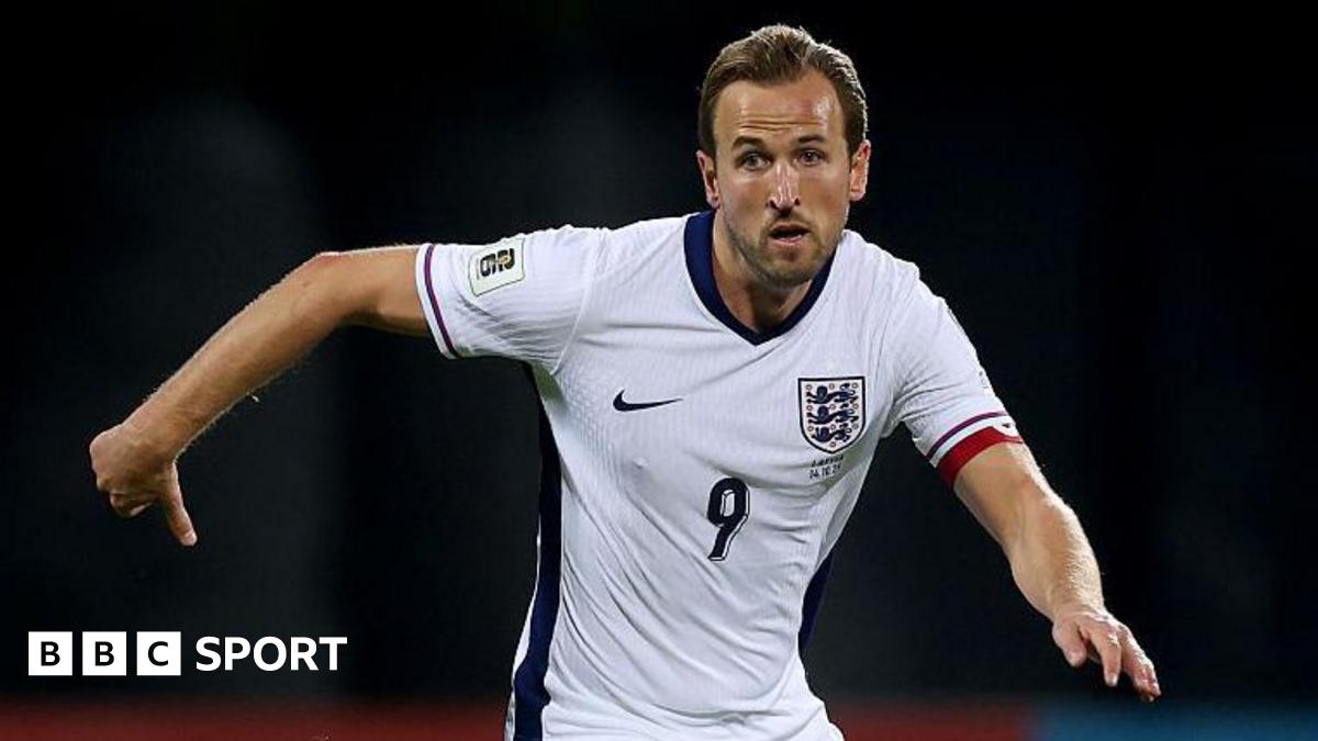 Harry Kane in action for England