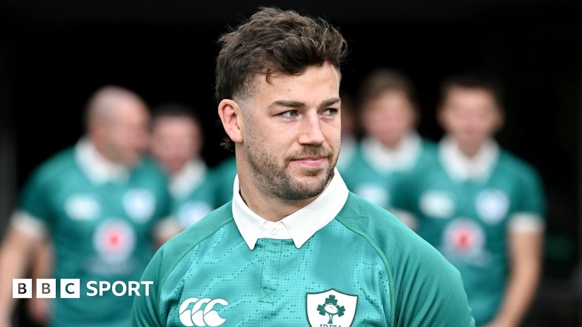 Caelan Doris pictured at Ireland's captain's run in Dublin on Friday