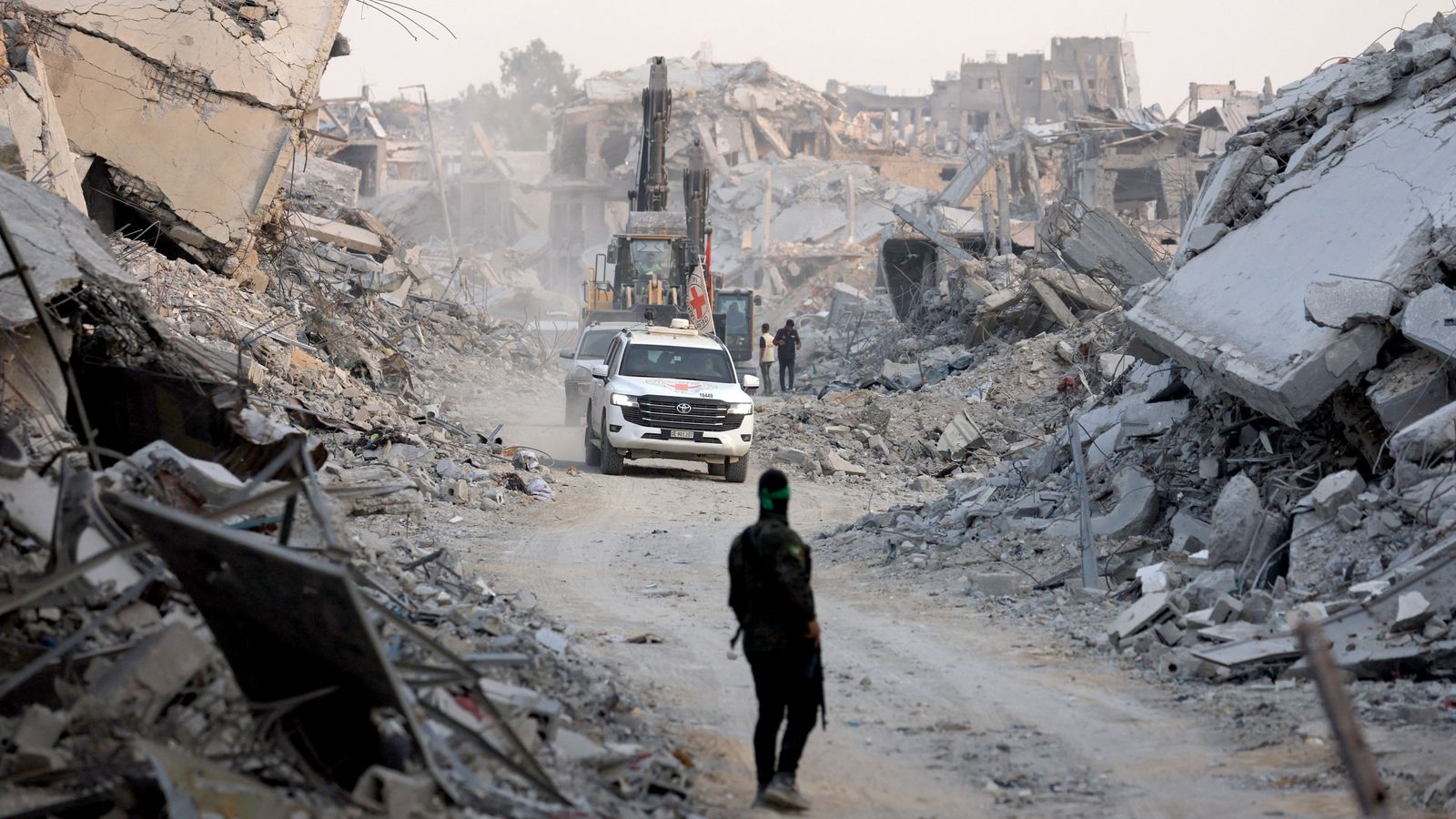 Hamas said it worked with the Red Cross to recover the body. Pic: Reuters