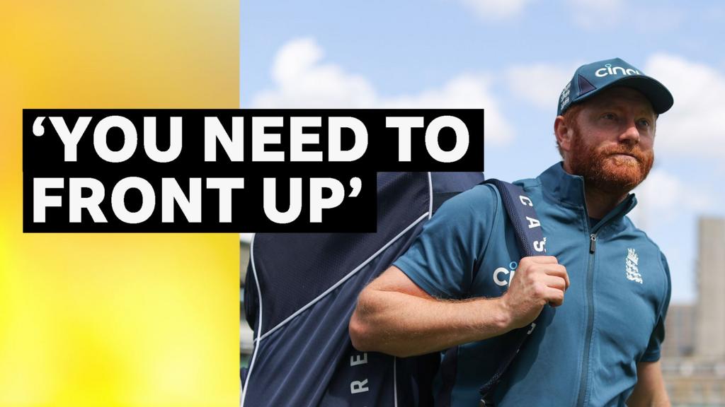 Former England batter Jonny Bairstow carrying kit bag