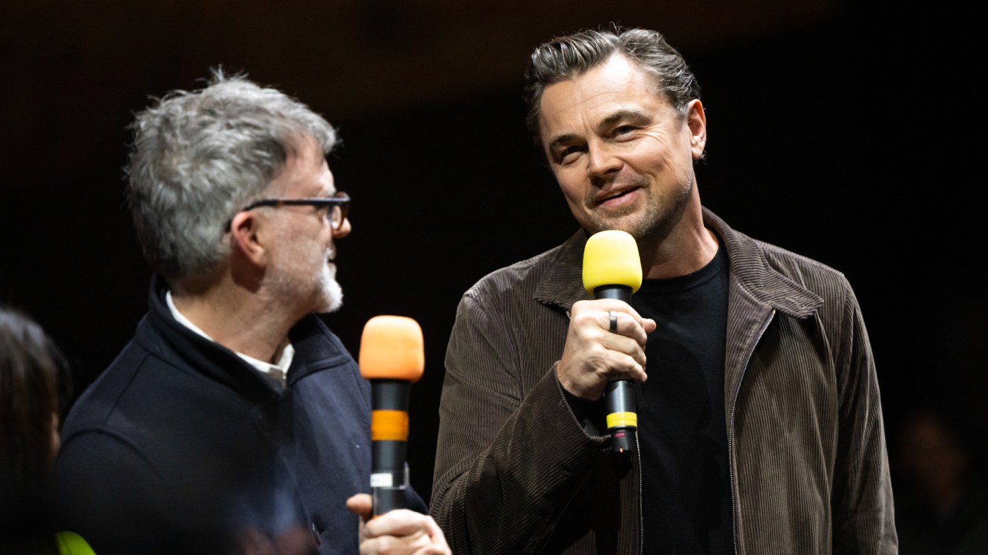Leonardo DiCaprio e Paul Thomas Anderson em 'Uma batalha após outra'