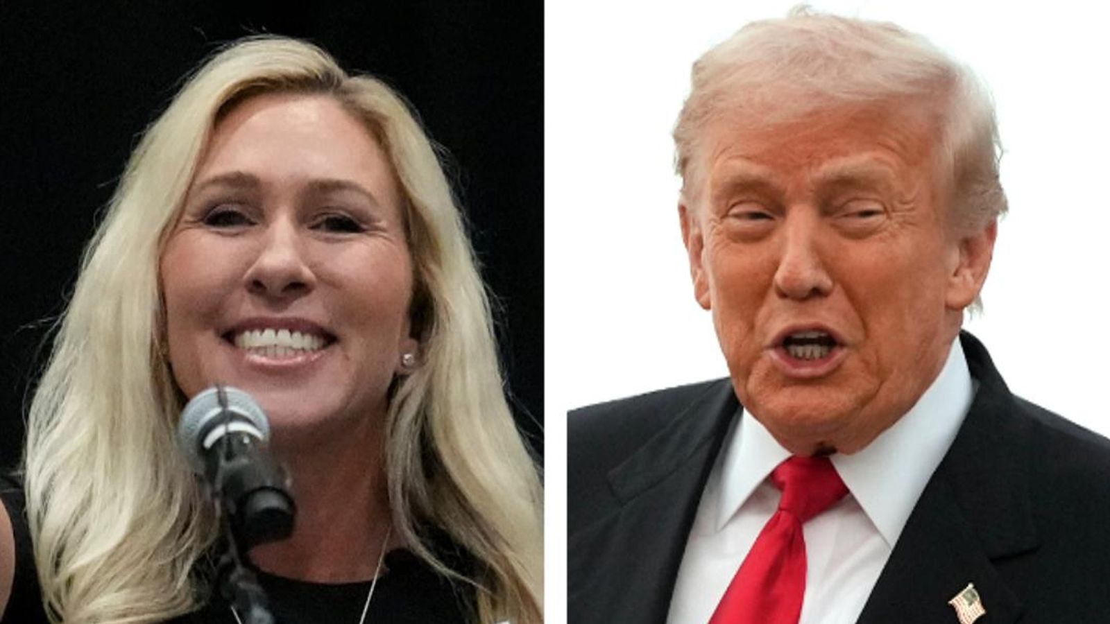 Donald Trump has hit back at Marjorie Taylor Greene. Picture: AP