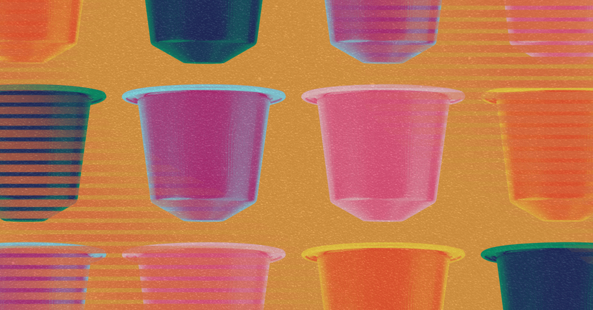 O que acontece com o plástico nas cápsulas de café de dose única?