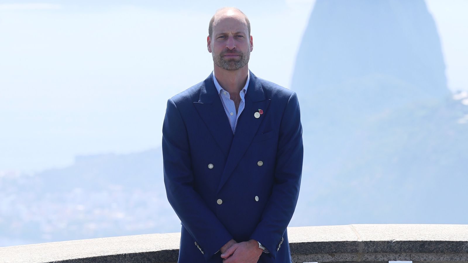 Prince William in Brazil this week. Pic: PA