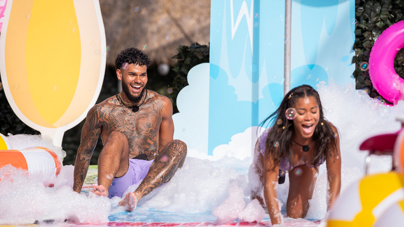 Bryan and Amaya on 'Love Island USA' season 7.