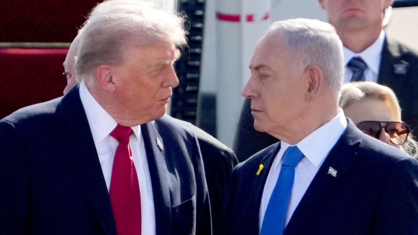 Donald Trump visited Benjamin Netanyahu in Israel in October. Pic: AP
