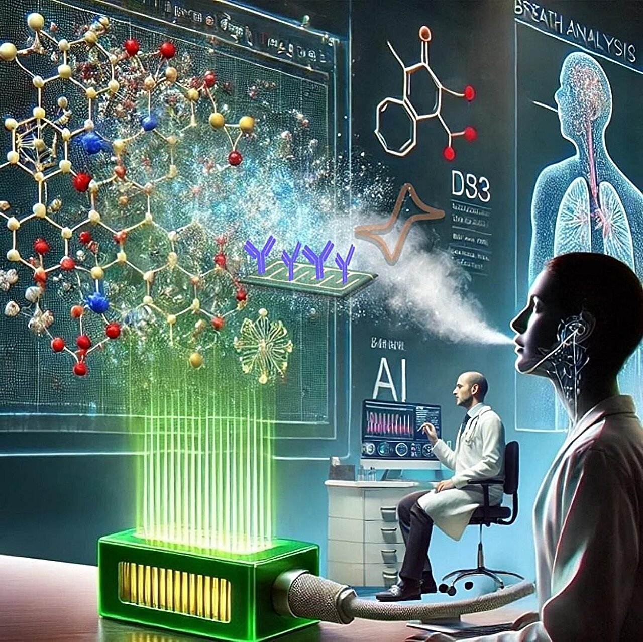 Tecnologia de biossensor pode levar a teste respiratório para câncer de pulmão