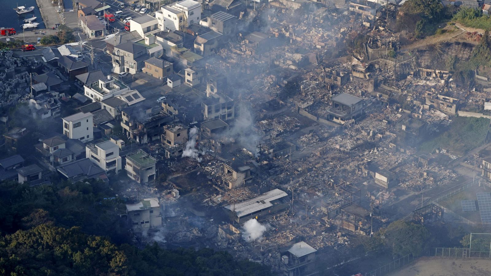 Um morto e 170 casas danificadas ou destruídas devido ao incêndio no Japão | Notícias do mundo