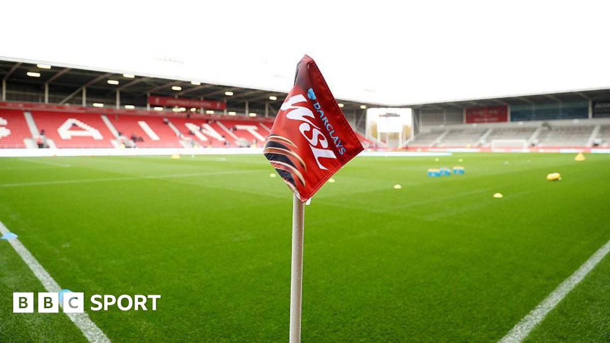 A WSL corner flag at the St Helens Stadium
