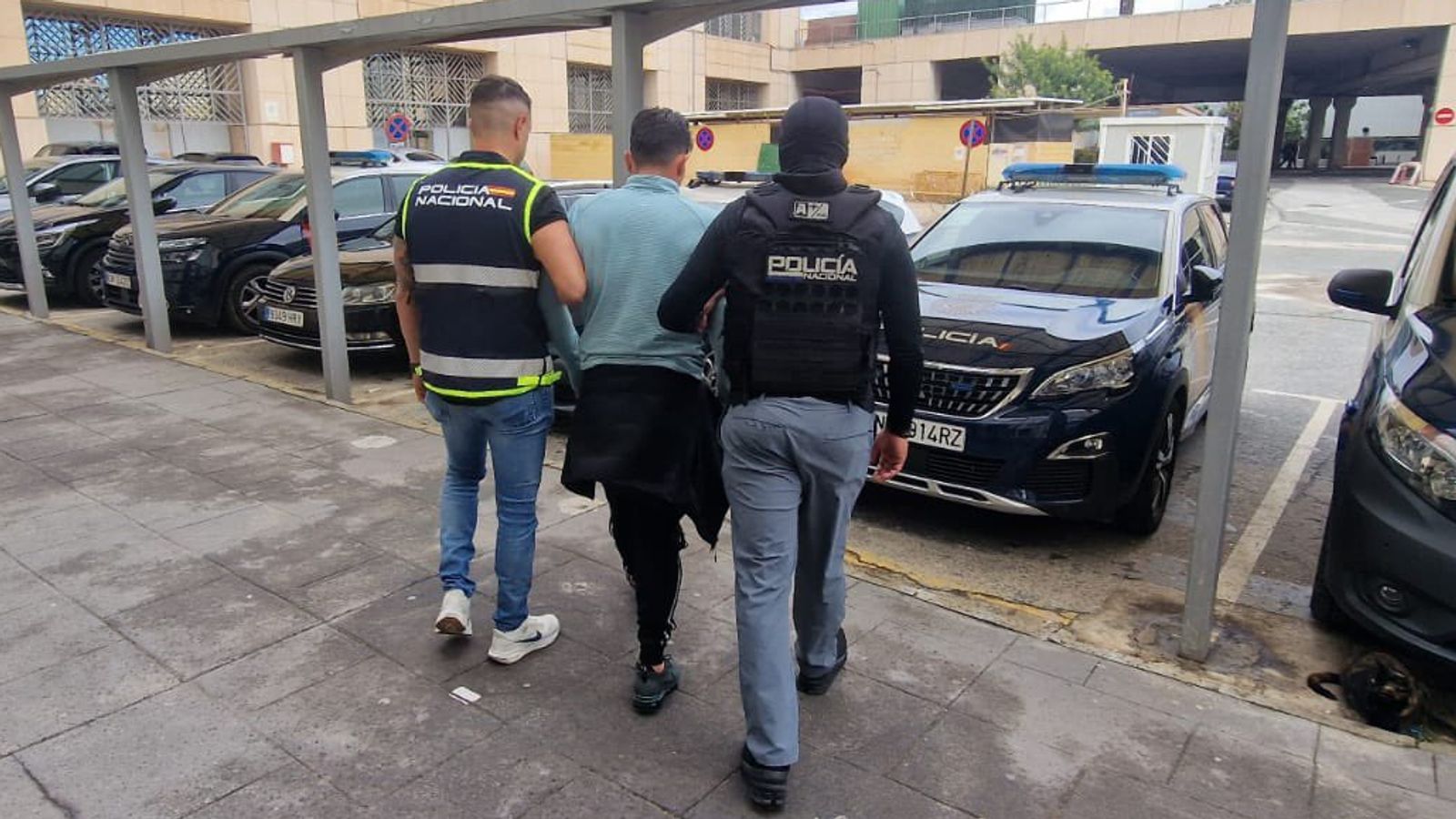 Wilmer Chavarria was arrested in Malaga. Pic: @policia/X