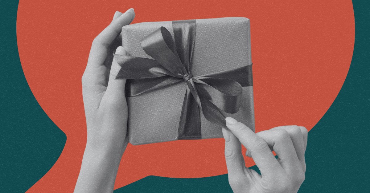 As 2 palavras a dizer quando você ganha um presente que não gosta