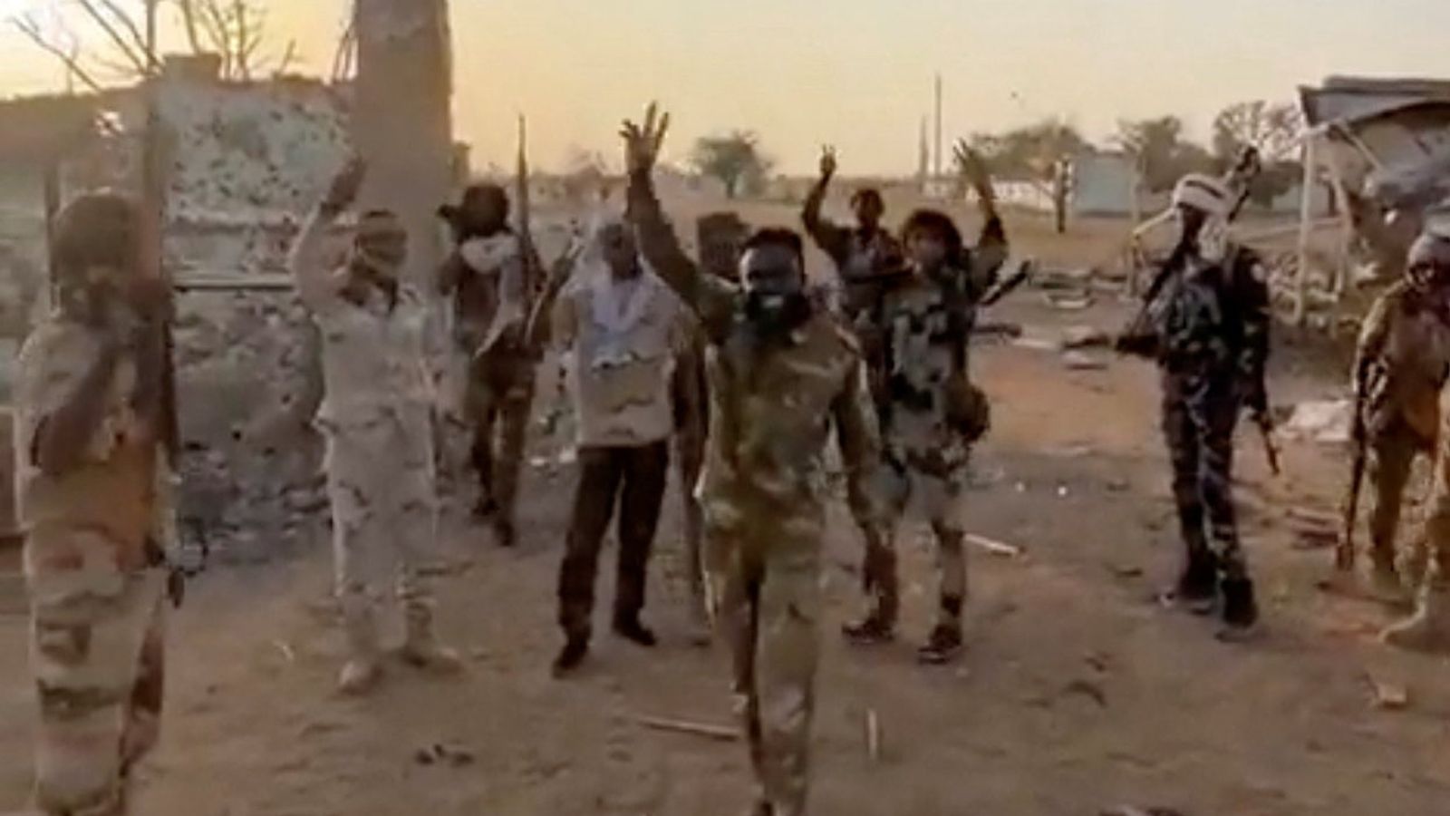 Video released on 1 December shows Rapid Support Forces (RSF) in Babanusa, West Kordofan. Pic: Reuters